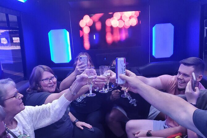 1 Hour Private Las Vegas Party Bus Tour - Champagne, seating, and the private group vibe (up to 15)