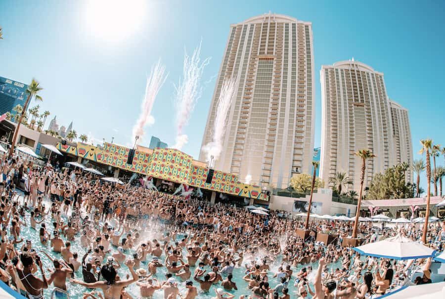 #1 Vegas Pool Crawl with Party Bus, Free Drinks & VIP Entry - Check-in at the start: get your bearings fast