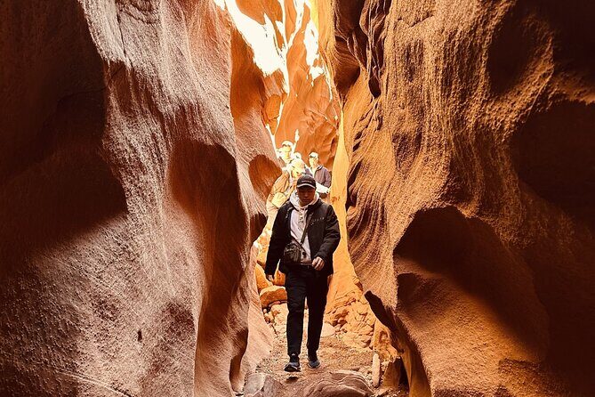 Antelope Wind Canyon Slot Tours - What you see in LeChee: tight slots and swirl walls