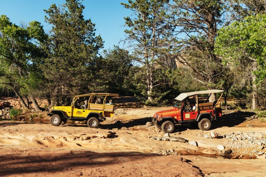 From Sedona: Private Red Rock West Jeep Tour - Your Jeep setup: open-top covered, but built for real trails