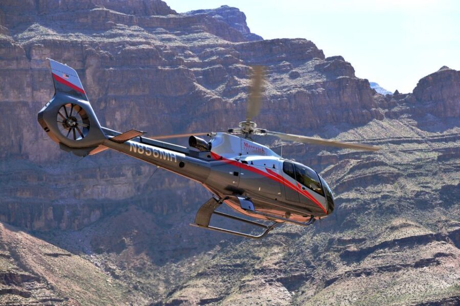 Grand Canyon Dancer Helicopter 25-minute Tour from South Rim - Over the Colorado River toward the North Rim: a view you can’t fake from the ground