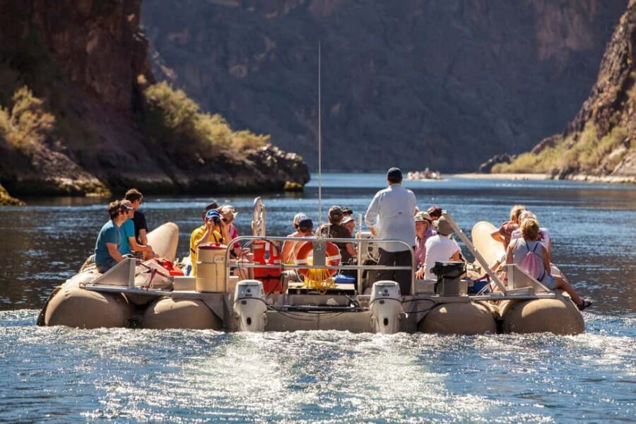 Grand Canyon Helicopter Flight & Hoover Dam River Float Raft - Stops at secluded beaches: swim or paddle time
