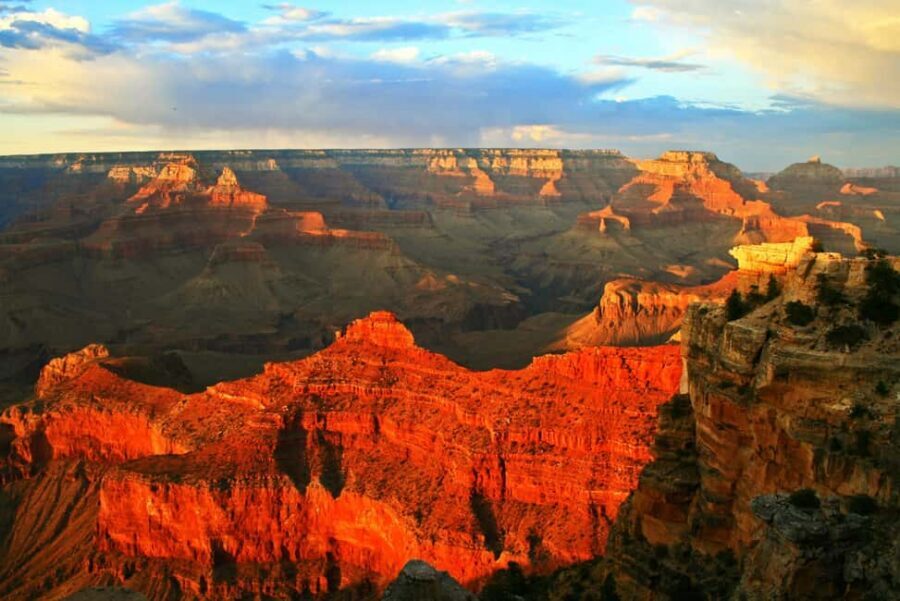 Grand Canyon South Rim Sunset Tour wth Dinner included - Key stops: Colorado River, Unkar Delta, and Hance Rapids