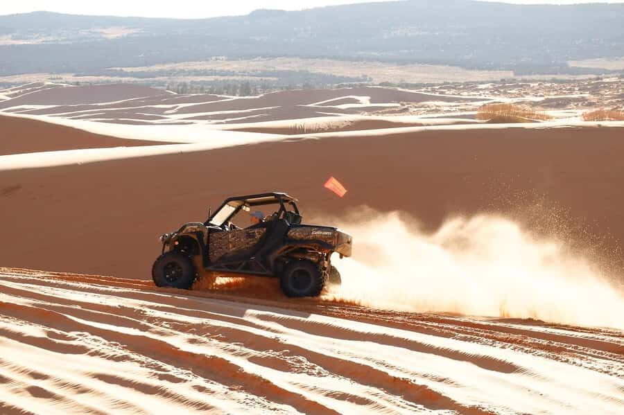 Kanab: Coral Pink Sand Dunes UTV, Slot Canyon & Sand Surfing - Bigfoot’s Hideout slot canyon: short hike, cool views, real change of pace
