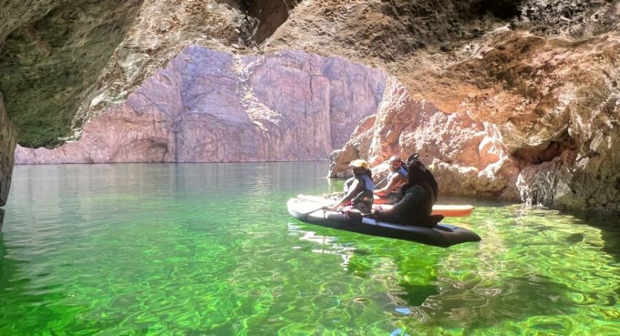Las Vegas: Colorado River to Emerald Cave Half-Day Kayak - The Colorado River paddle: 900-foot canyon walls and a real break from crowds