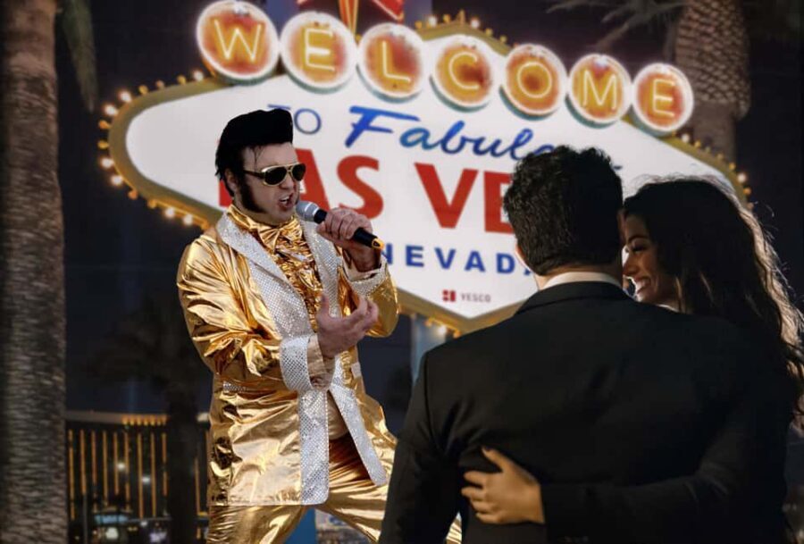 Las Vegas: Gold Elvis Vow Renewal or Wedding at Welcome Sign - Meeting at the Vegas Sign: Parking, Pickup, and Getting There