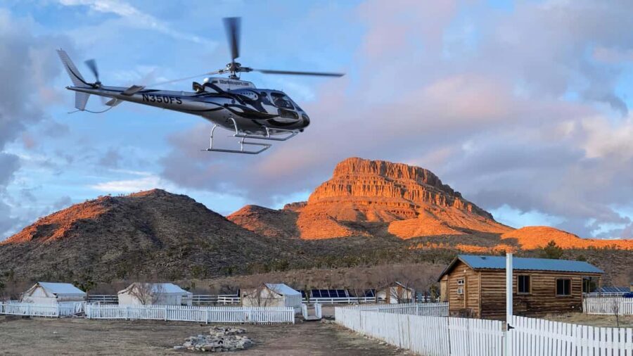 Las Vegas: Grand Canyon Helicopter Western Ranch Adventure - Hoover Dam, Bypass Bridge, and Lake Mead: the big-water approach
