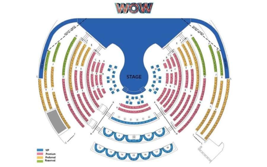 Las Vegas: WOW - The Vegas Spectacular at Rio Hotel & Casino - Where and when: Rio Showroom, entry, and what to bring
