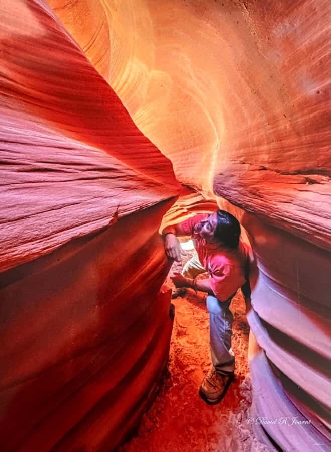 Page: Antelope Valley Wind Pebble Canyon Tour - Two slot canyons with guide context (not just narrow walls)