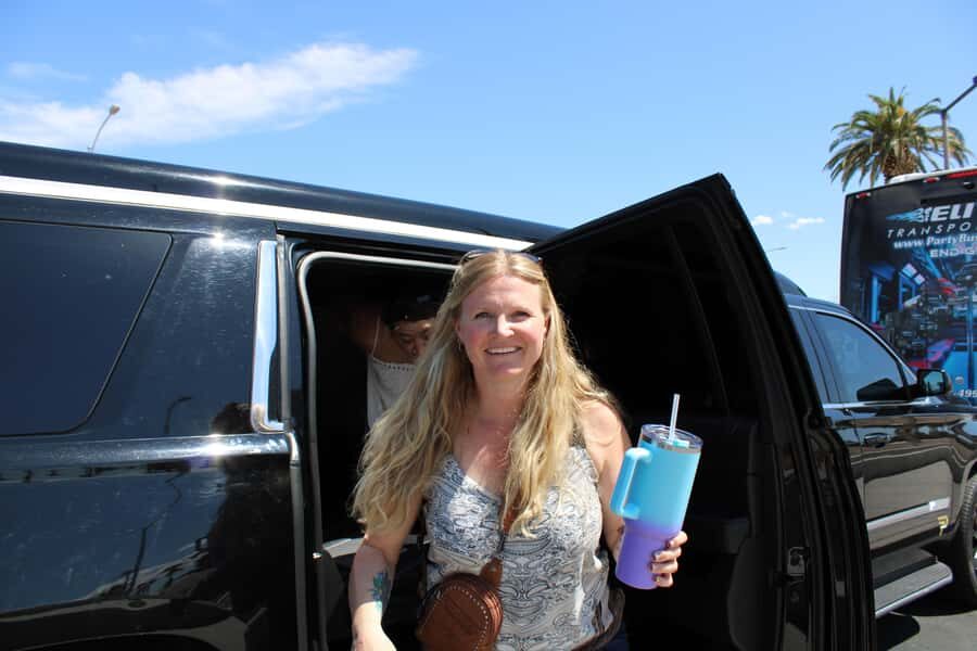 Private Limo 2.5hr Tour of Vegas with Champagne - The Route: Fremont Street to the Welcome Sign (Plus Sphere and Bellagio)