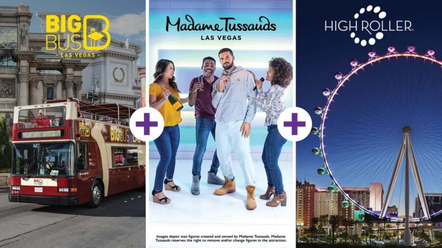 Vegas: Madame Tussauds, High Roller, & Hop-on Hop-off Tour - Big Bus Hop-on Hop-off: The Strip, Your Way